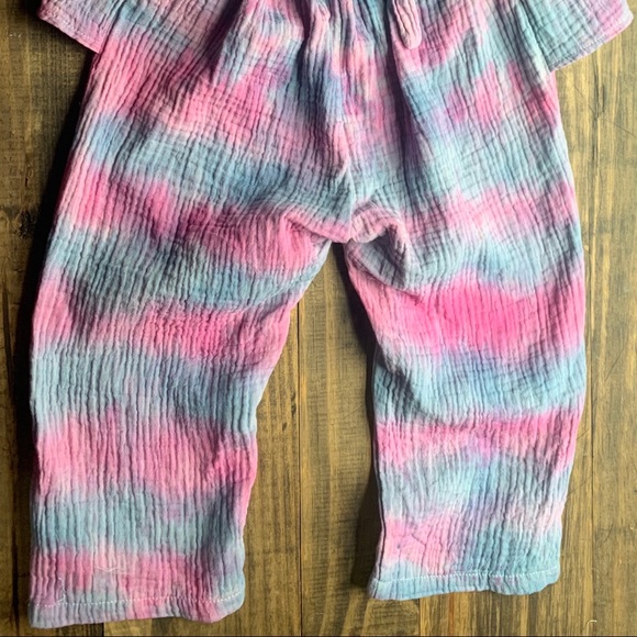 Tye Dye Backless Ruffle Romper - Picture 4 of 4